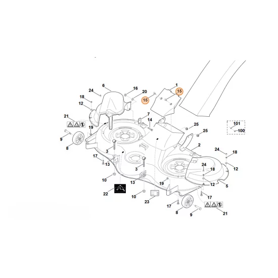 Stihl   Śruba z łbem okrągłym M6x30 9027 068 1371